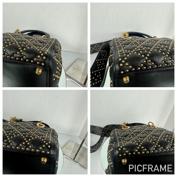 LADY DIOR LEATHER TOTE BAG ORIGINAL STRAP - Picture 11 of 17